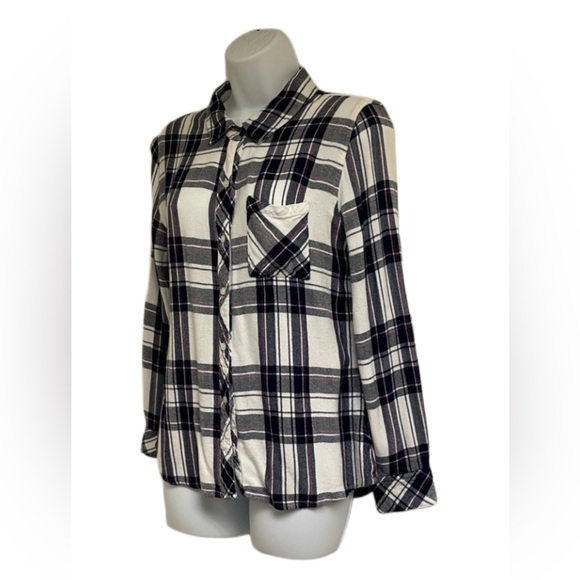 RAILS Button-Front Plaid Shirt - Picture 2 of 6